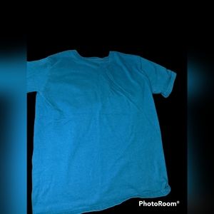 Plain blue short sleeve shirt girls size 8